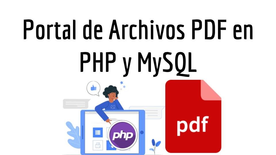 Portal de Archivos PDF en PHP y MySQL